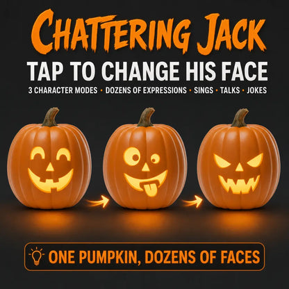 Chattering Jack - Animated Jack O Lantern
